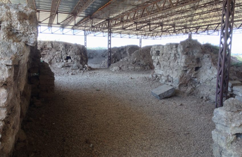 The excavated mound of Alalakh, ancient Tell Atchana, in the Amuq plain