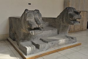 An early lion sculpture from the region displayed in Antakya