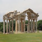 The monumental tetrapylon gateway at Aphrodisias