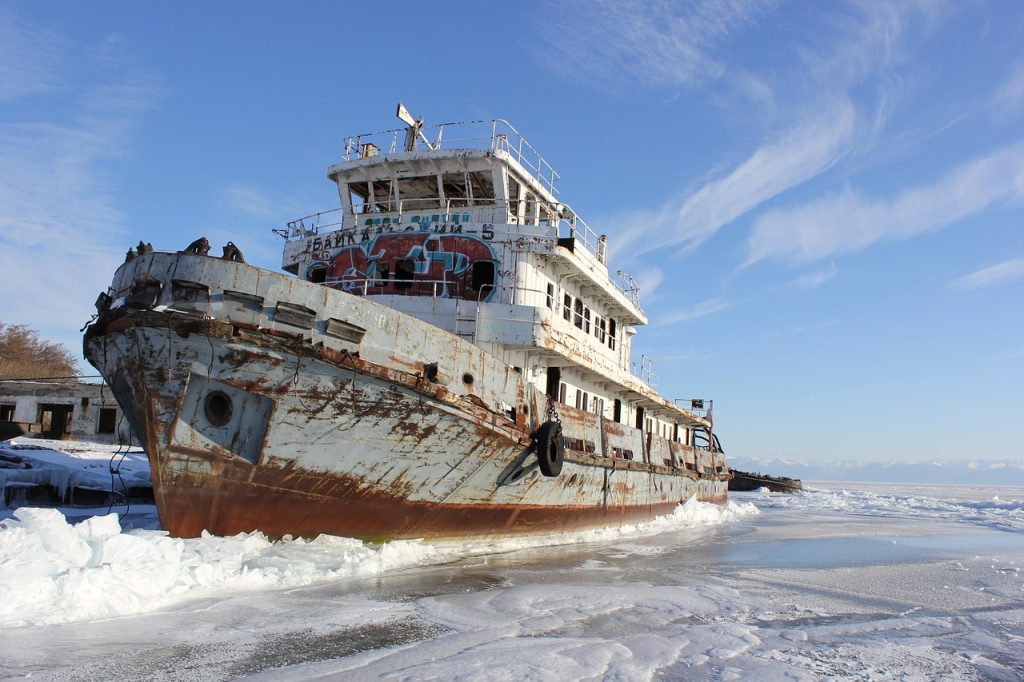 The frozen lake, witness to centuries of Buryat history