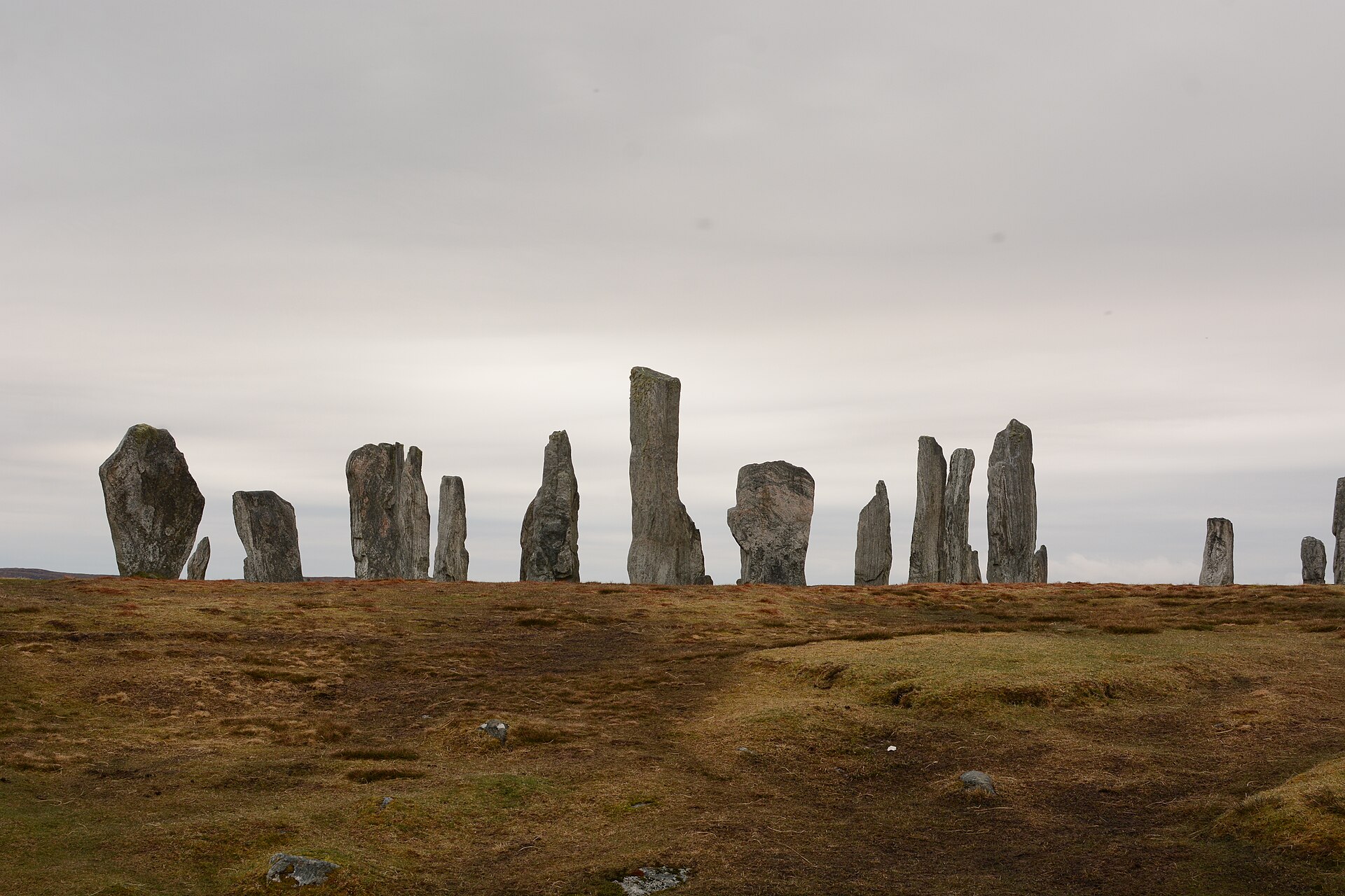 The tall central monolith rising above the surrounding ring
