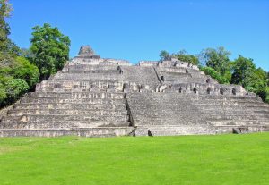 Caana pyramid at the Maya city of Caracol in Belize