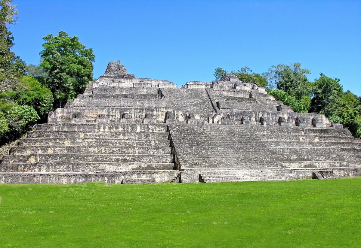 Sky Palace temple structure at Caracol, Belize