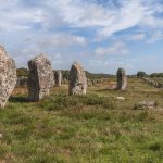 The great stone rows of Carnac marching across the Breton landscape