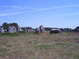 Rows of granite blocks receding into the distance