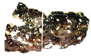 A section of ancient slag recovered from Cayonu, evidence of early metalworking