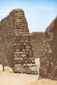 View of the citadel ruins within the Chan Chan archaeological complex