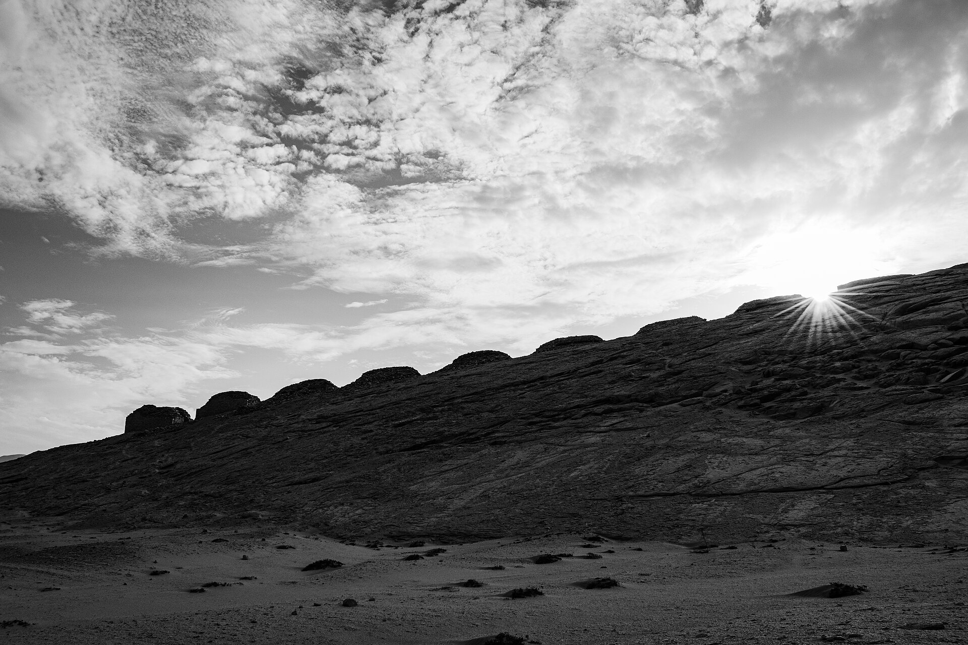 Sunrise over the Thirteen Towers, the moment the ancient observatory was designed to capture.