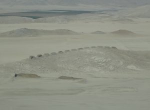 The Thirteen Towers of Chankillo seen from the nearby fortified temple