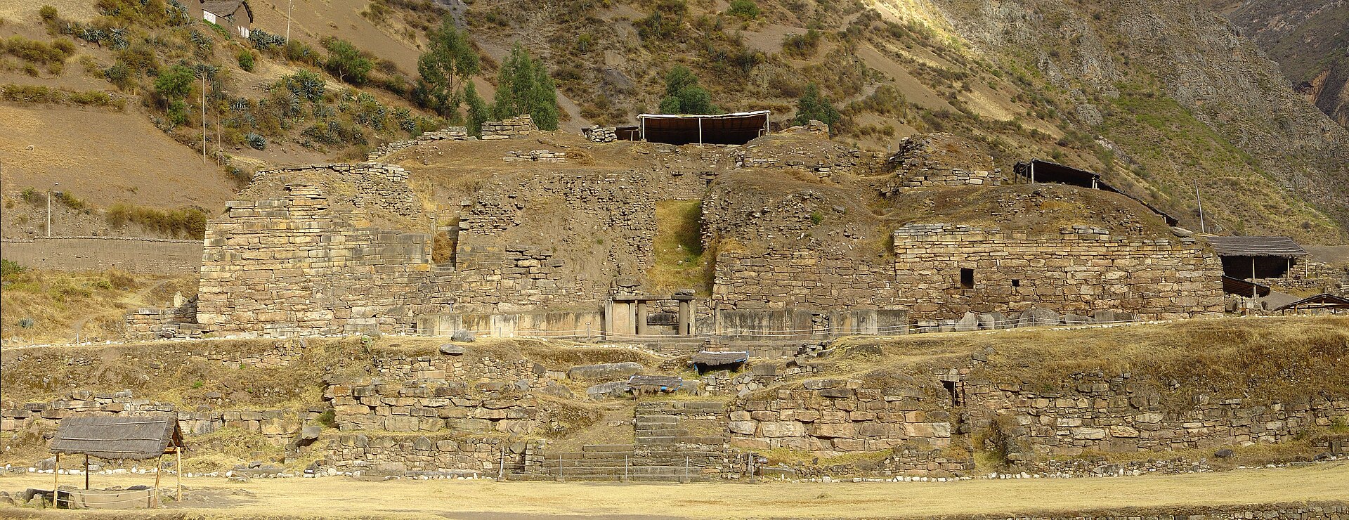 The stepped stone platforms of Chavin. From outside they look solid, but they are honeycombed with hidden galleries.