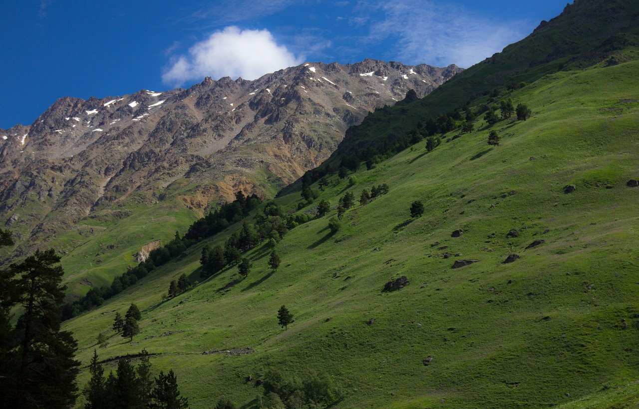 The mountains of the northern Caucasus, Chechen homeland