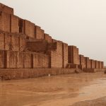 The great ziggurat of Chogha Zanbil rising in tiers