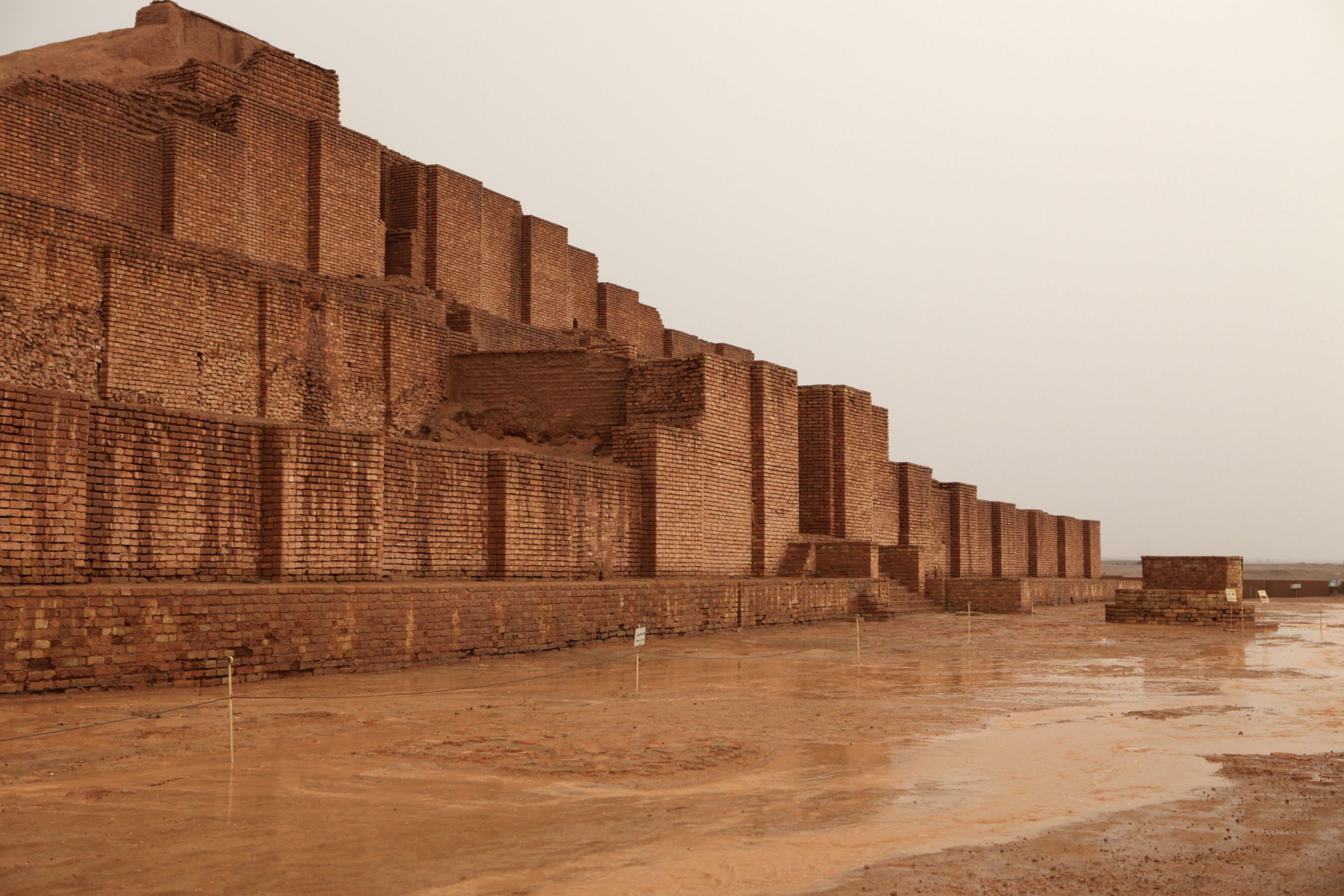 The great ziggurat of Chogha Zanbil rising in tiers