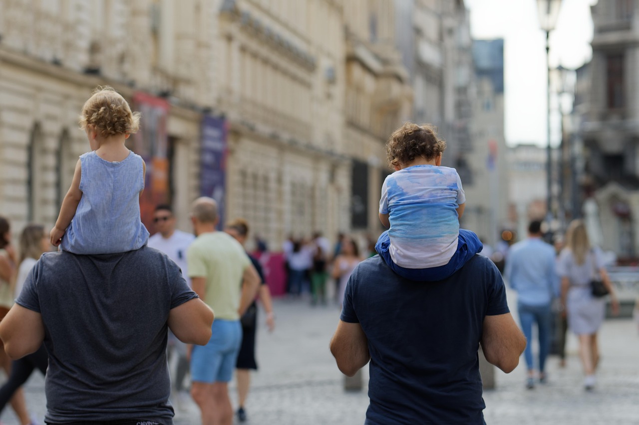 People walking together at a gathering
