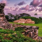 Ancient Maya ruins in the tropical lowlands