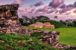 Ancient Maya ruins in the tropical lowlands