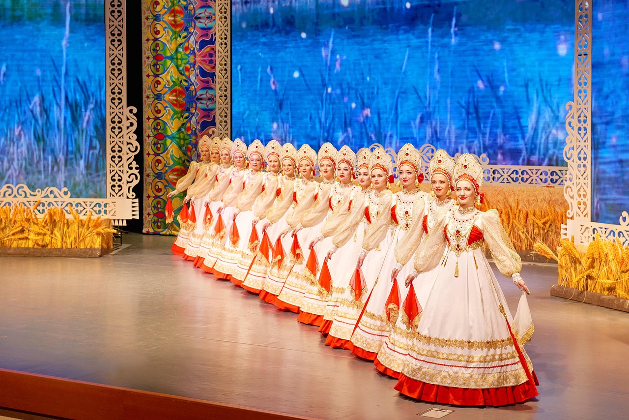Traditional Caucasus folk dance and costume