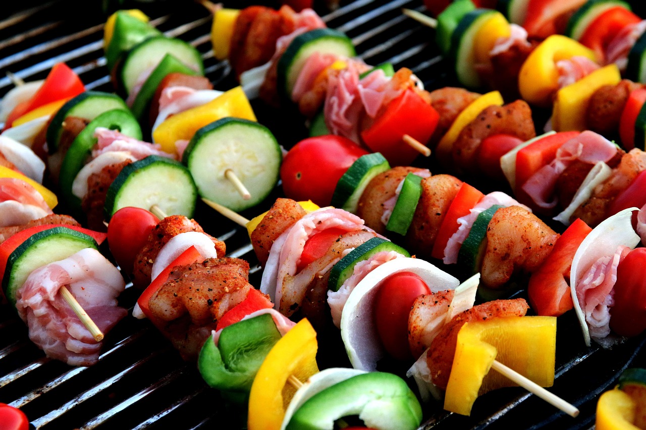 Shashlik, grilled meat of the Caucasus table