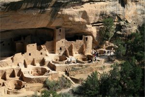 Cliff Palace cliff dwelling at Mesa Verde National Park