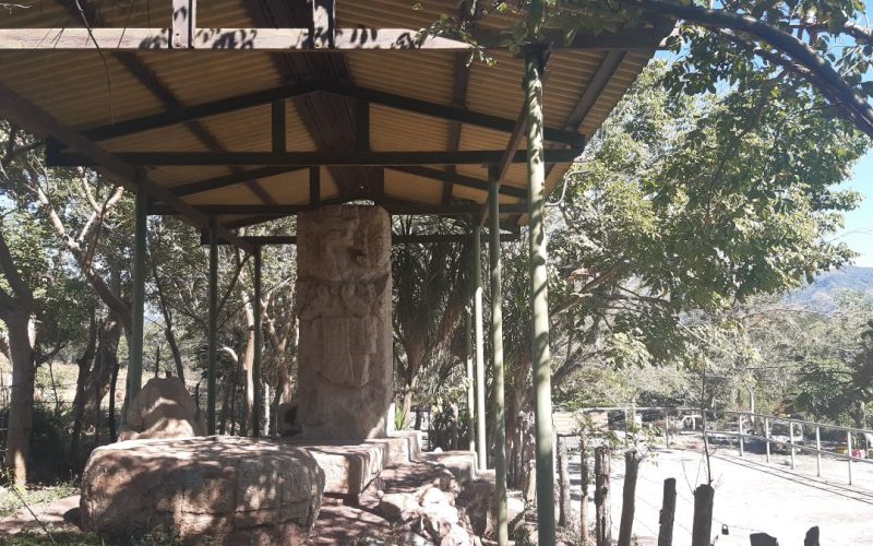 Overview of the Copan Maya archaeological site in Honduras