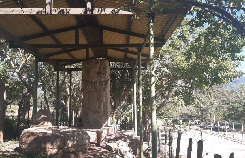 Overview of the Copan Maya archaeological site in Honduras