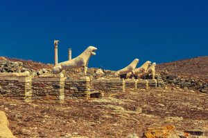 Marble lions of Delos