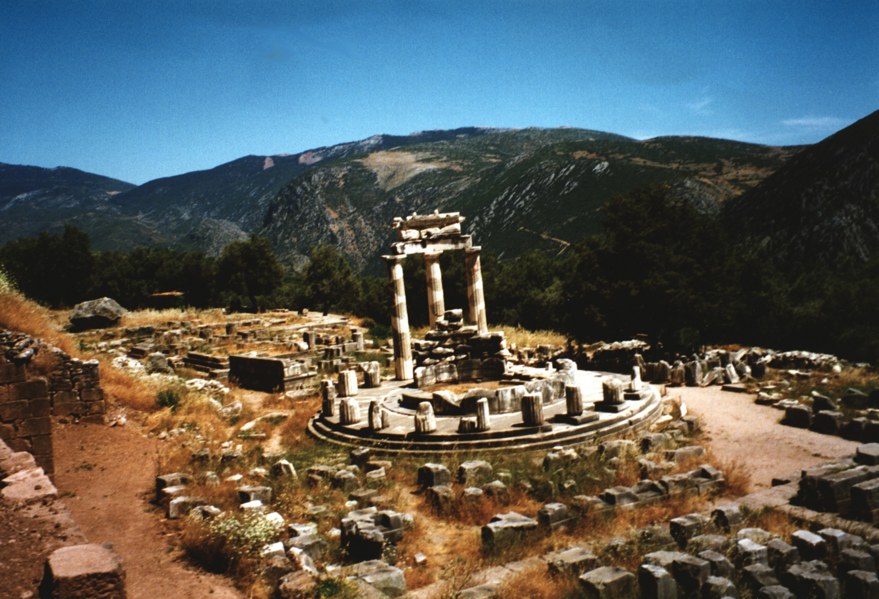 Delphi sanctuary view