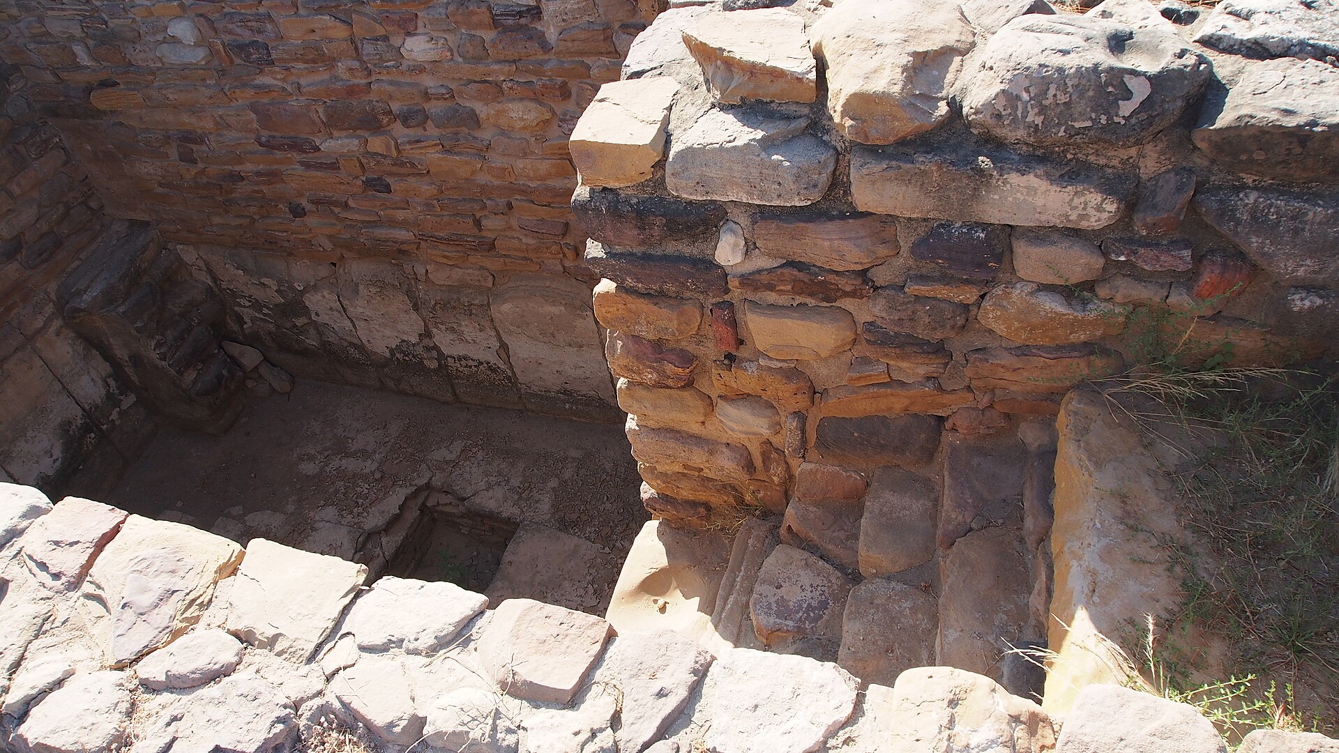 Great stone water tanks in the citadel area of Dholavira, cut and lined to store the precious monsoon harvest through months of drought.