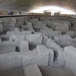The excavated Hegmataneh mound at ancient Ecbatana in Hamadan