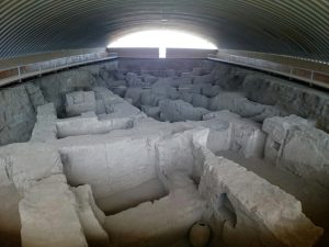 Excavated streets at ancient Ecbatana