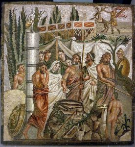 Sacrifice of Iphigenia mosaic