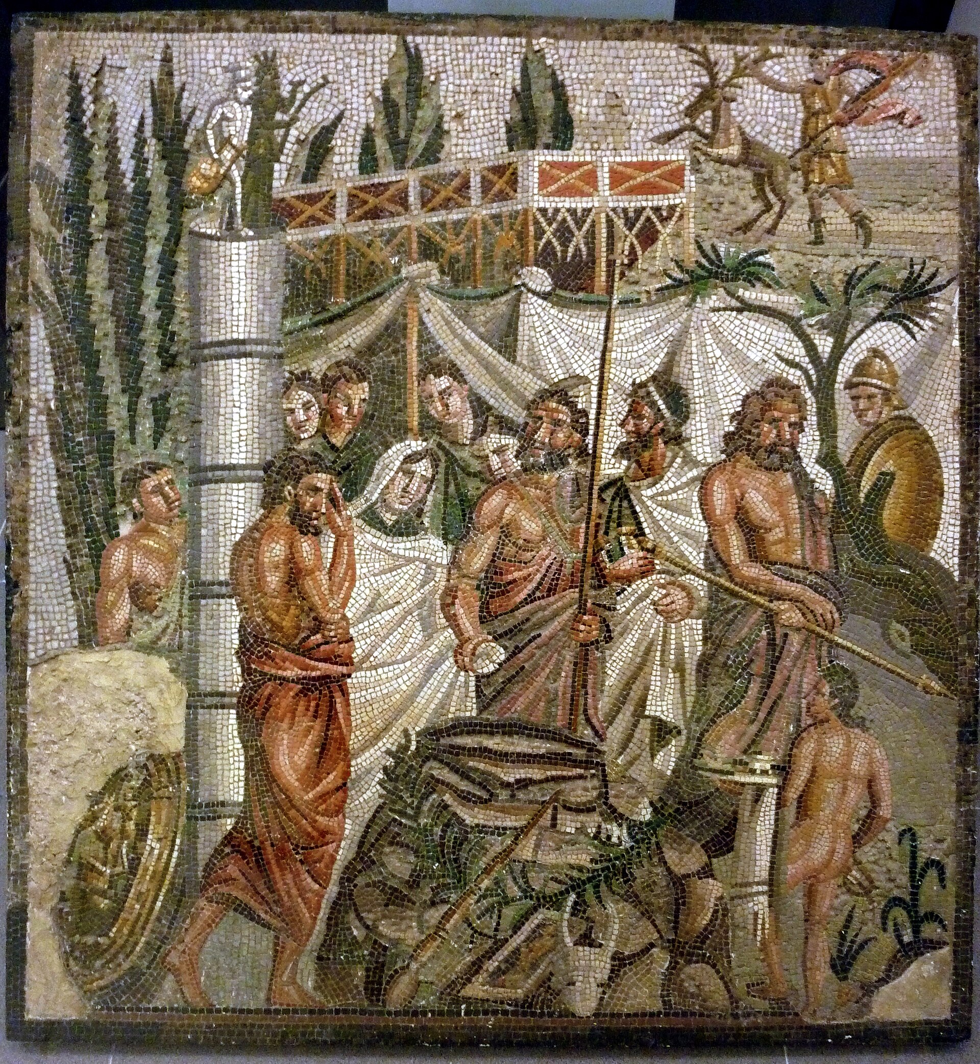 Sacrifice of Iphigenia mosaic