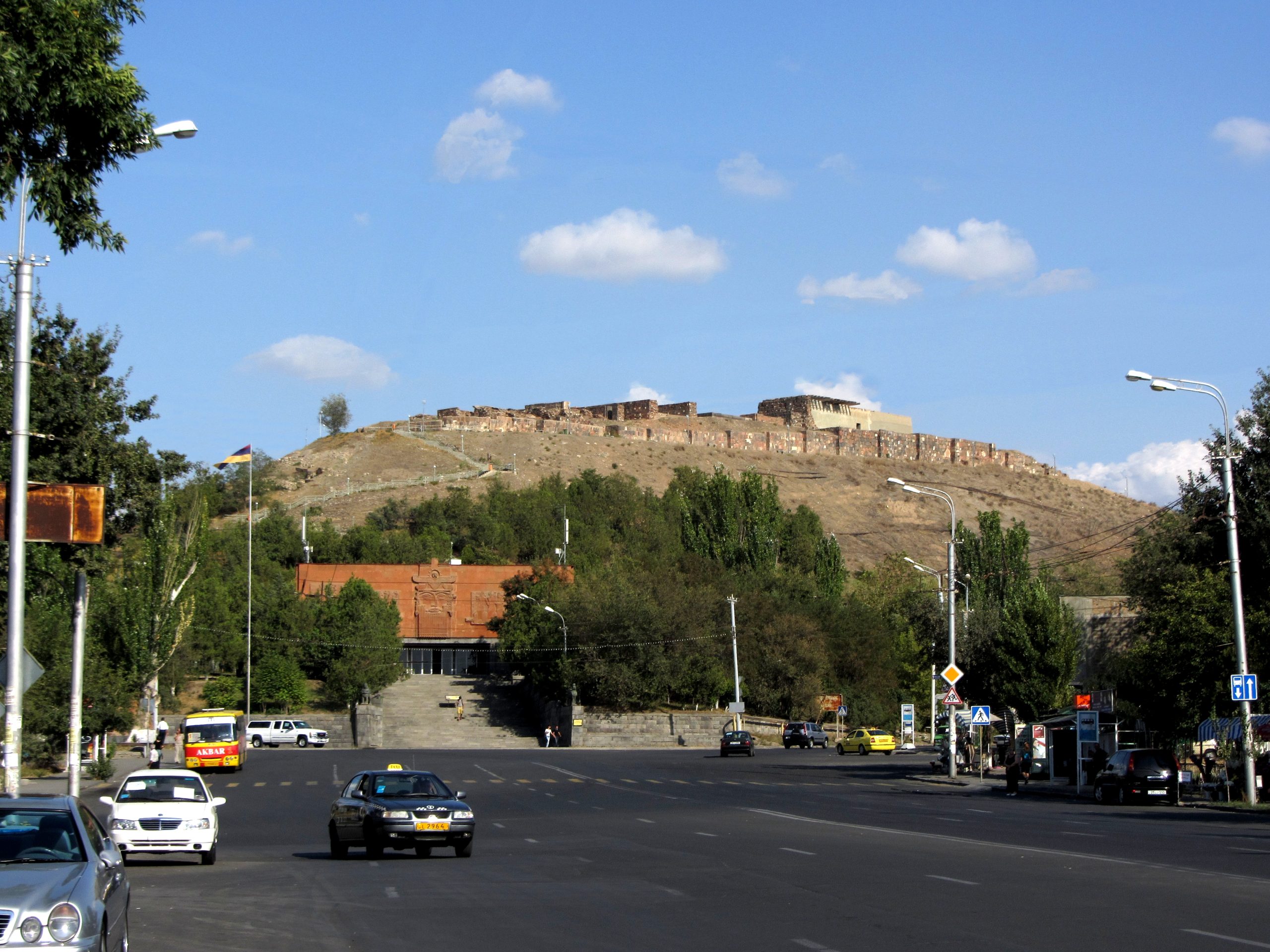 The reconstructed Urartian fortress of Erebuni