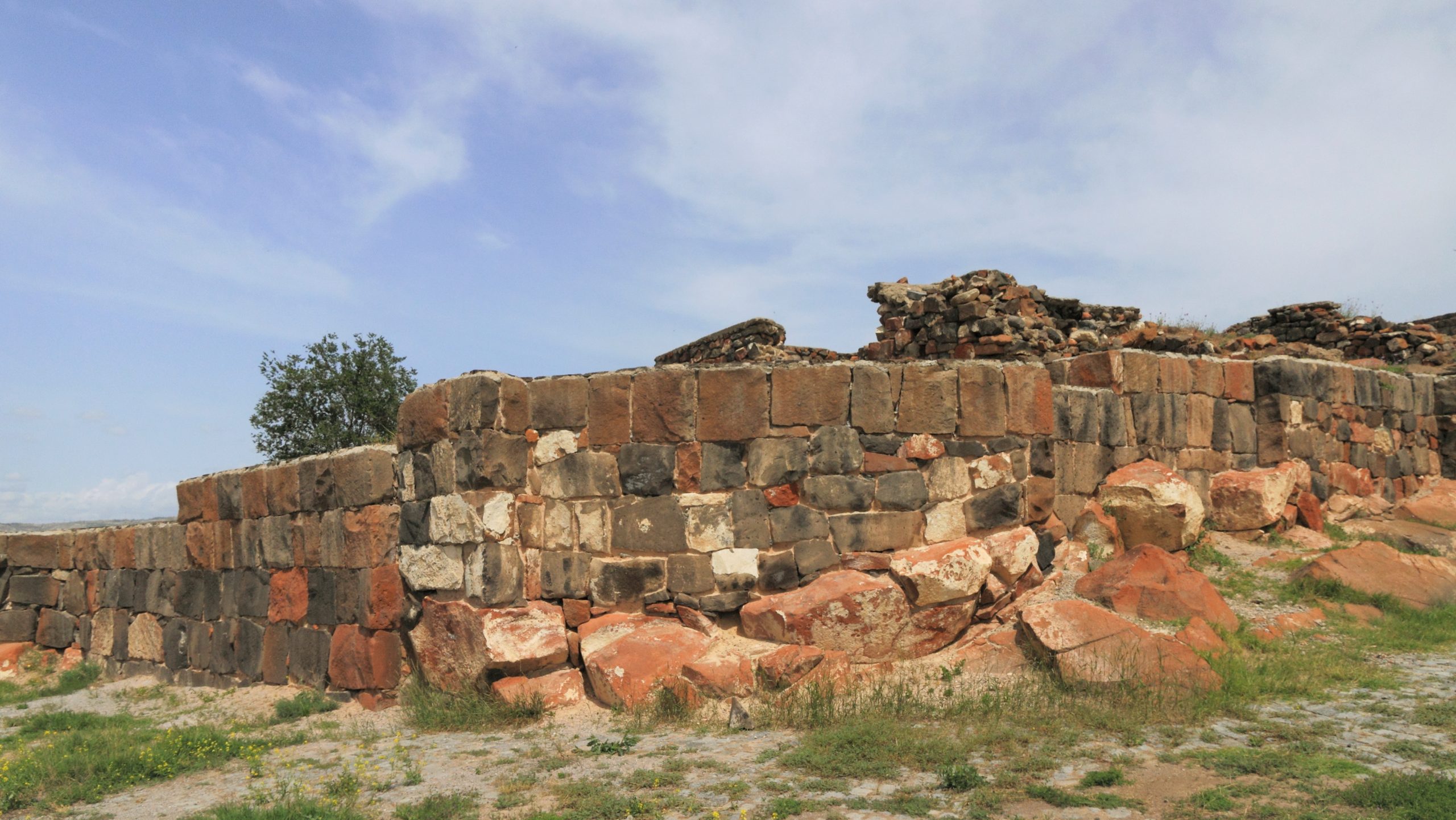Ruins of the Erebuni fortress on its hill