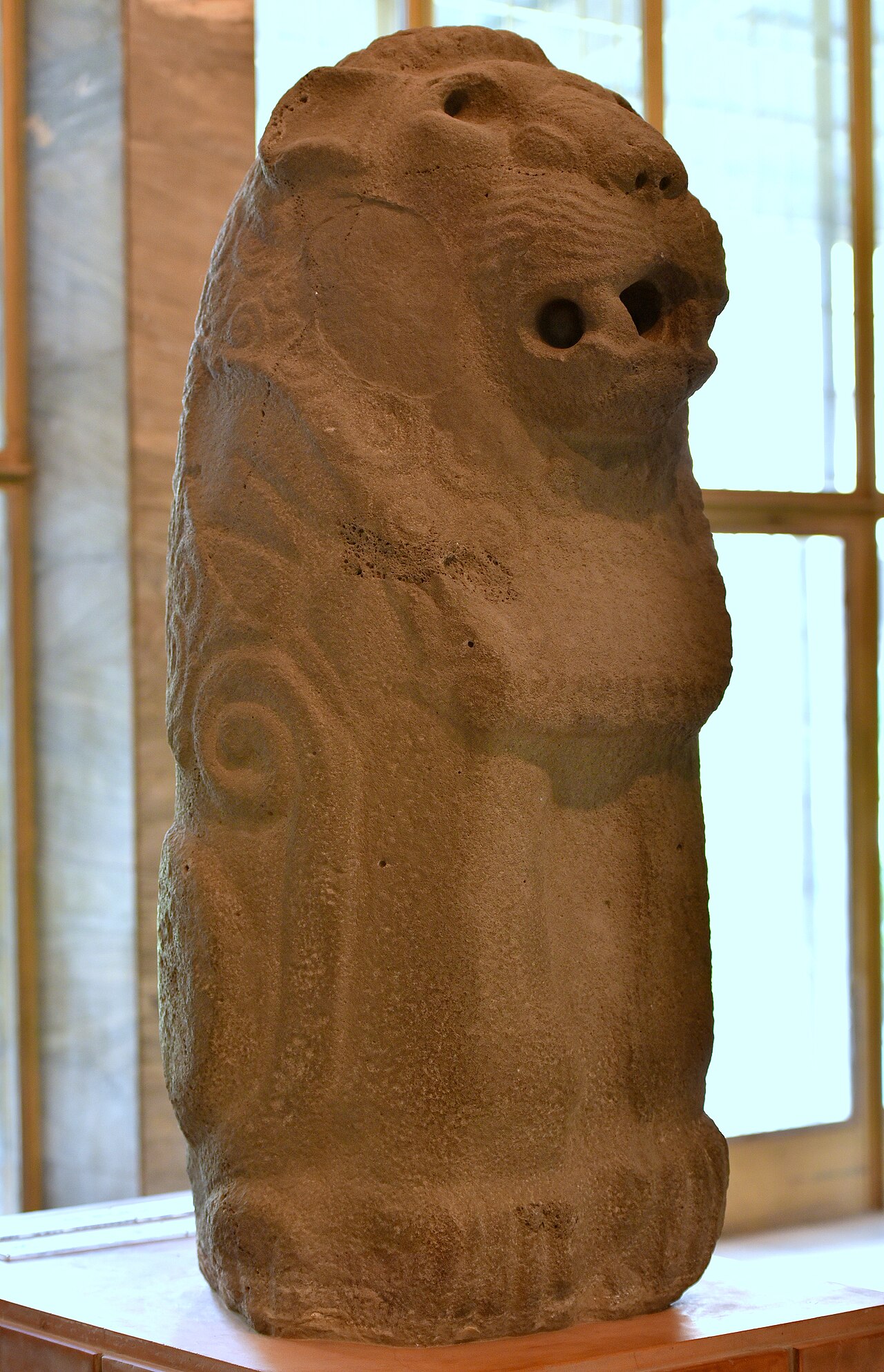 Basalt statue of a standing lion from Eridu, southern Iraq, c. mid-3rd millennium BCE. This is the first artifact you se