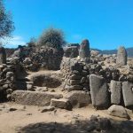 The prehistoric site of Filitosa nestled in the hills of southern Corsica