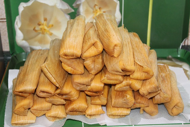 Tamales, a dish with many regional forms including the Purépecha corunda