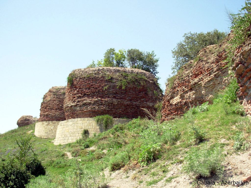 The ruins of ancient Gabala in Azerbaijan