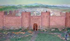The fortress walls of ancient Gabala