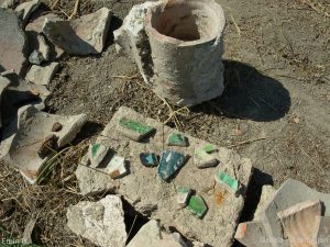 Excavated remains at the ancient city of Gabala