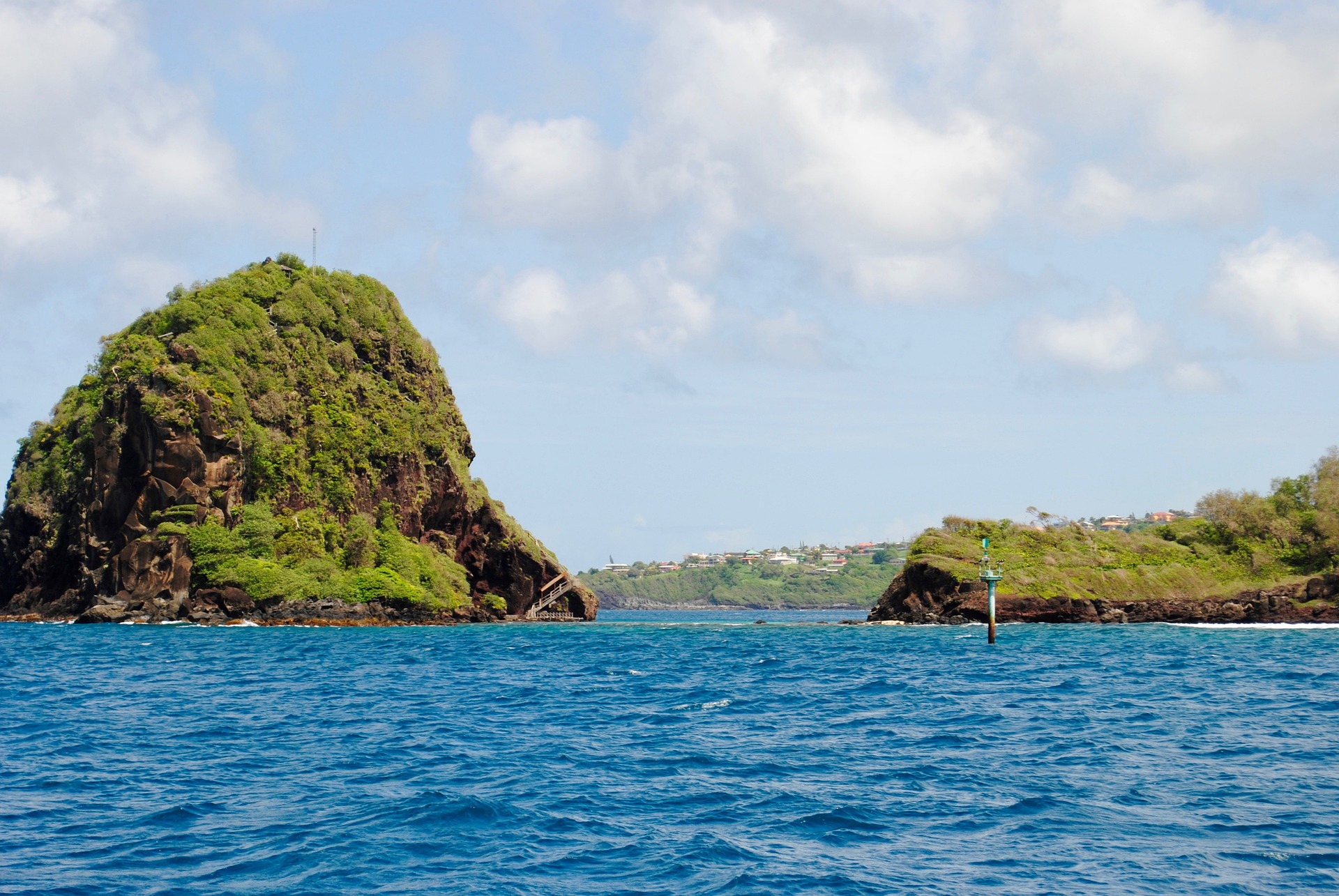 A Caribbean island coast, the setting for the shipwreck story tied to Garifuna origins