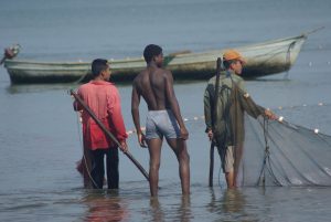 A fisherman in Livingston, Guatemala