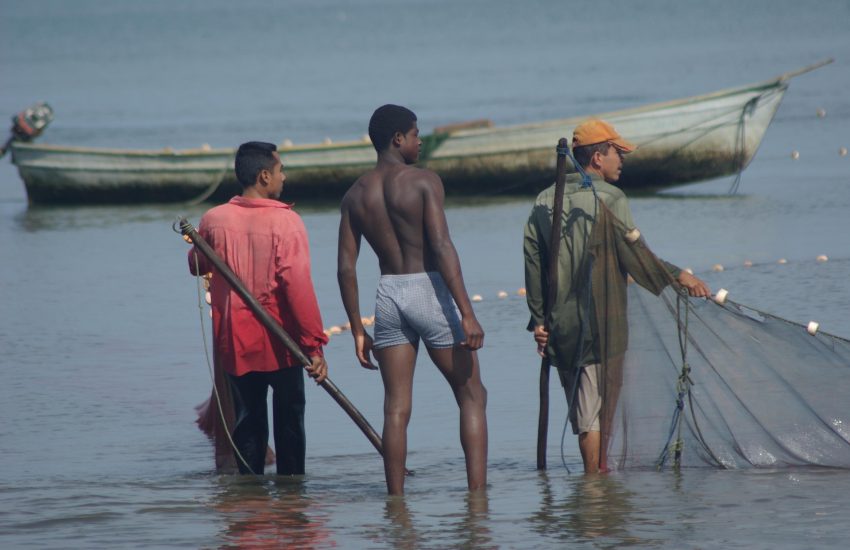 A fisherman in Livingston, Guatemala