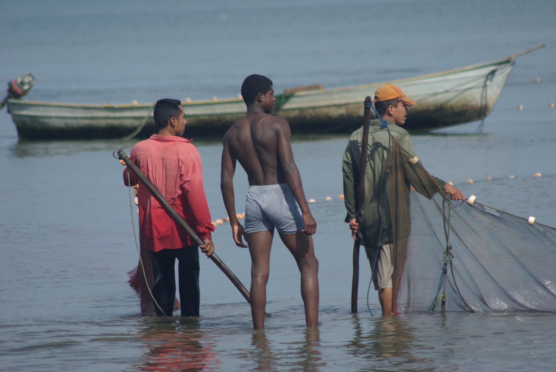 A fisherman in Livingston, Guatemala, one of the Caribbean coast's oldest Garifuna towns