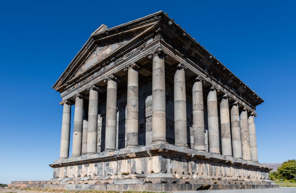 The columned Greco-Roman temple of Garni