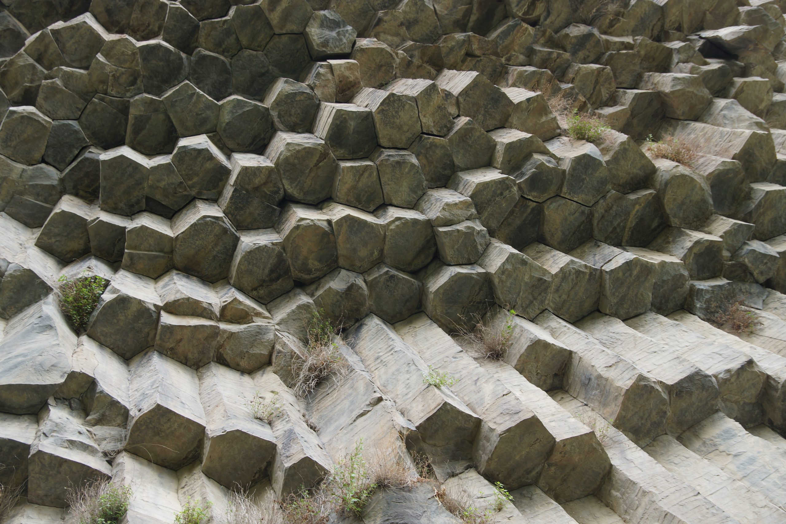 The dramatic basalt columns of the Garni gorge