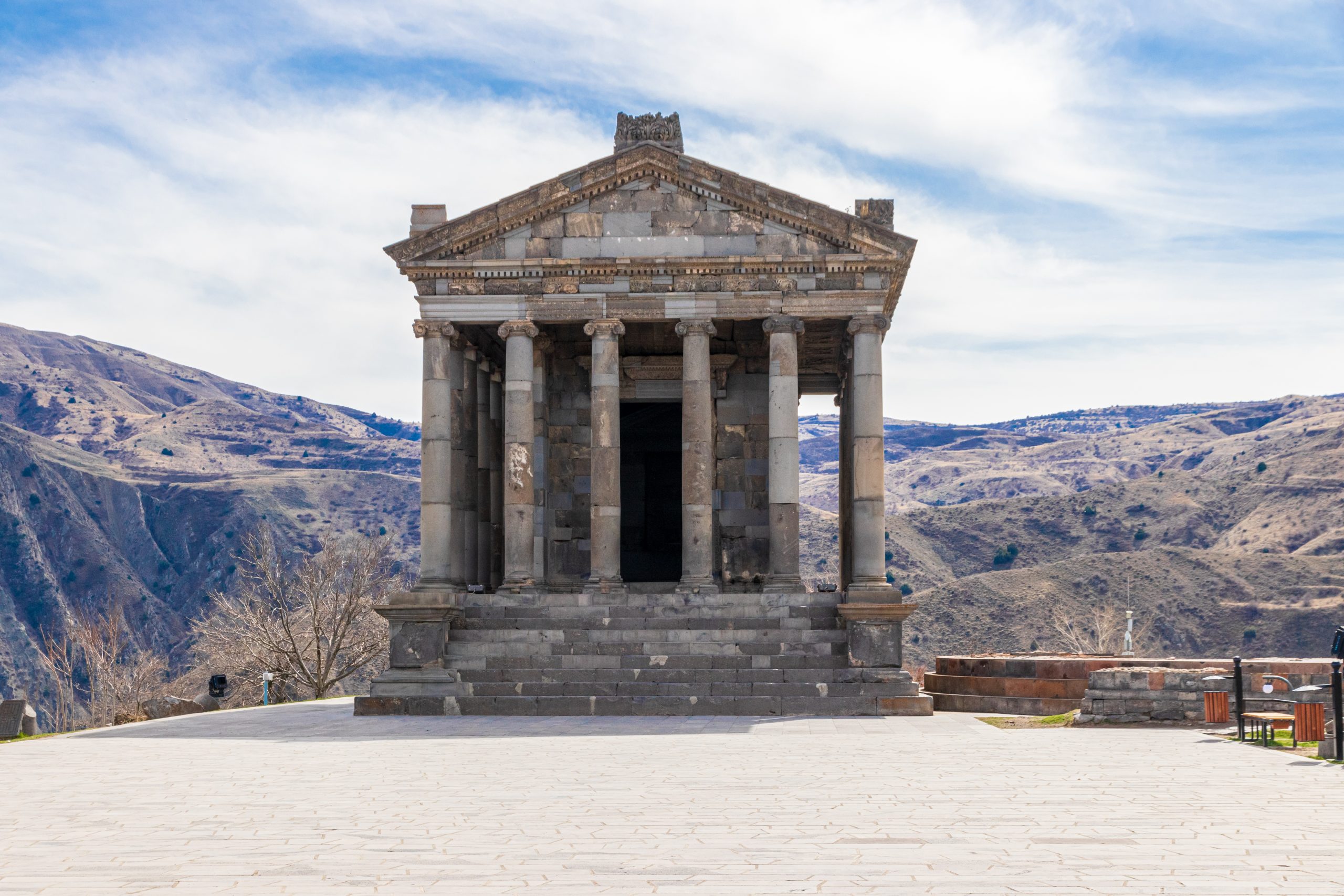 A closer view of the temple of Garni