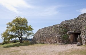 The entrance to the passage of the Gavrinis cairn