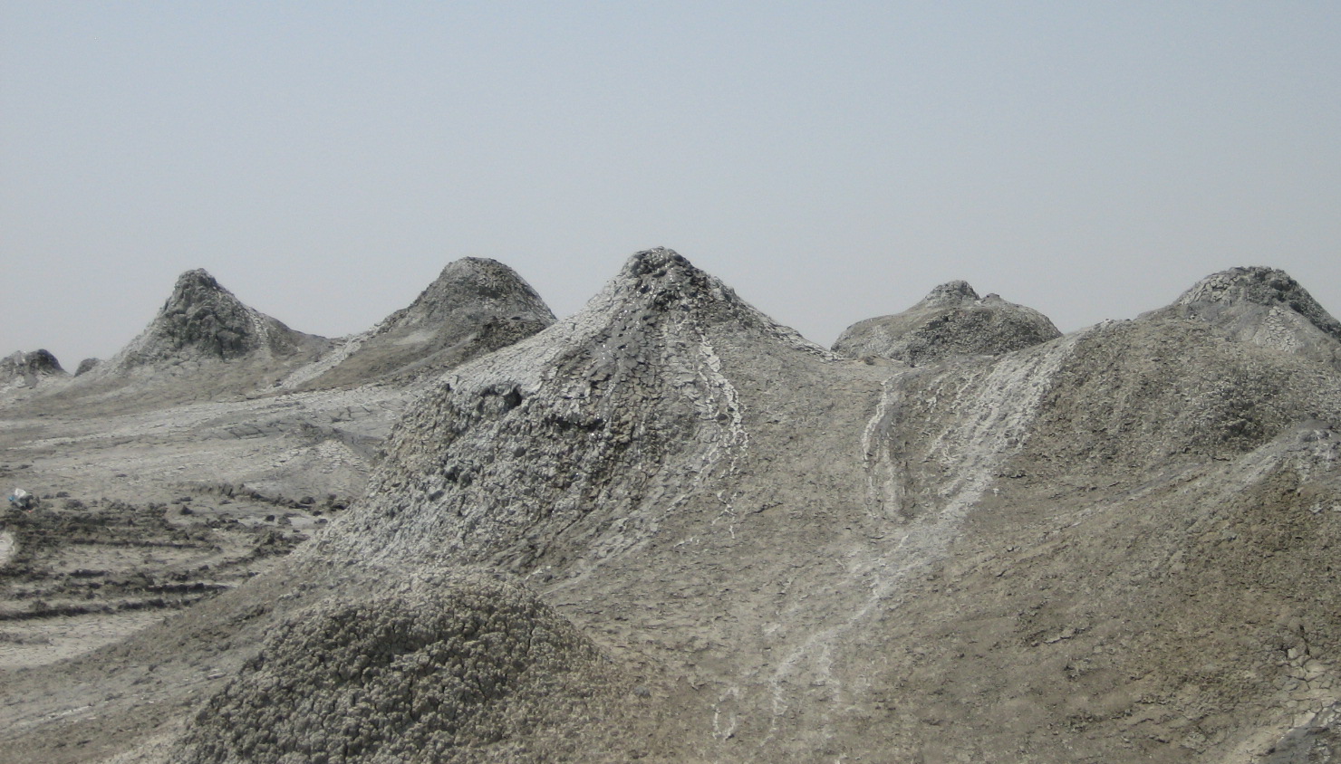 Mud volcanoes in the Gobustan landscape