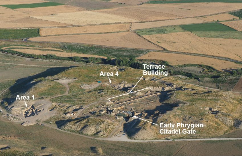 Aerial view of the citadel mound at Gordion